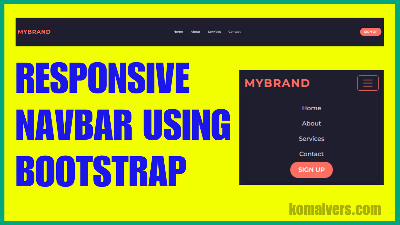 How-to-Create-a-Responsive-Navbar-Using-Bootstrap-and-CSS-HTML-Code-Snippet