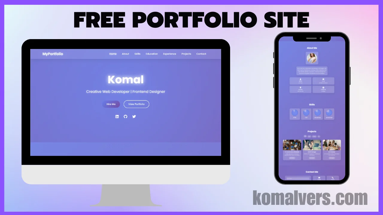 DeepPortfolio: Free Portfolio Website Using Deepseek AI – No Coding Needed!